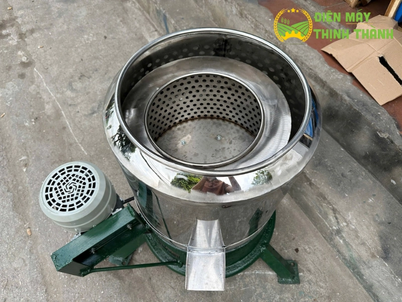 Cấu tạo và nguyên lý hoạt động của máy vắt ly tâm 40L inox