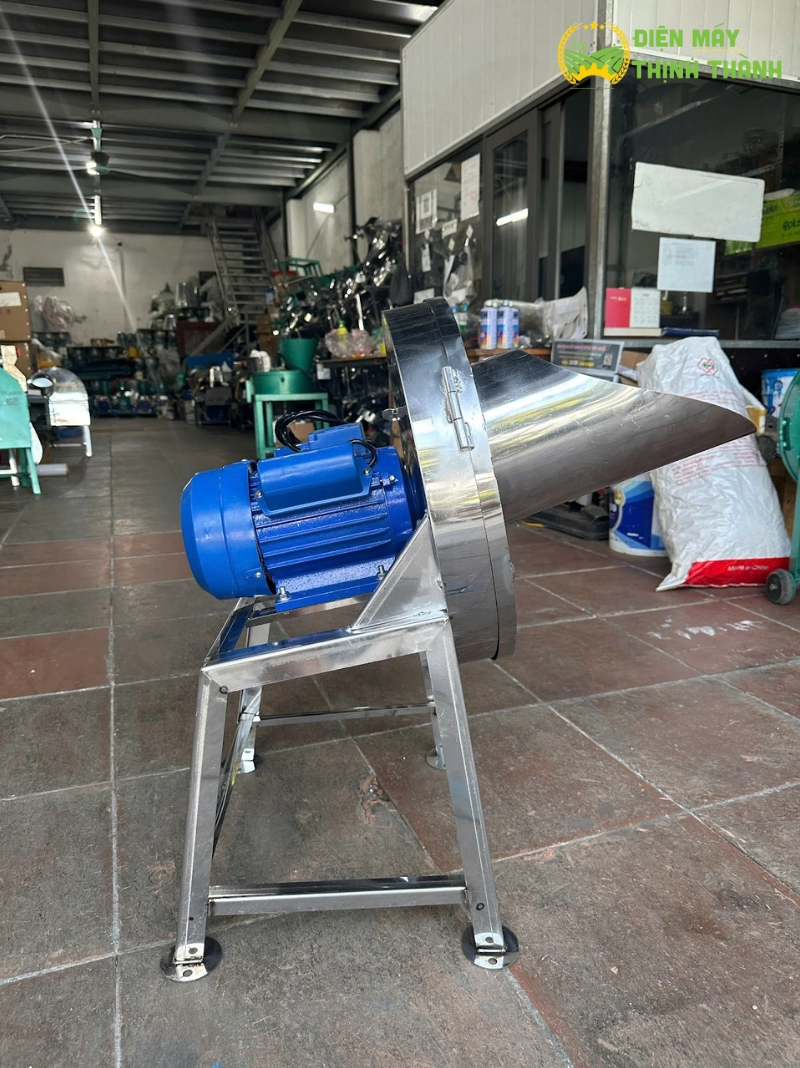 Máy thái chuối mịn cổ ngang inox 1.1kW