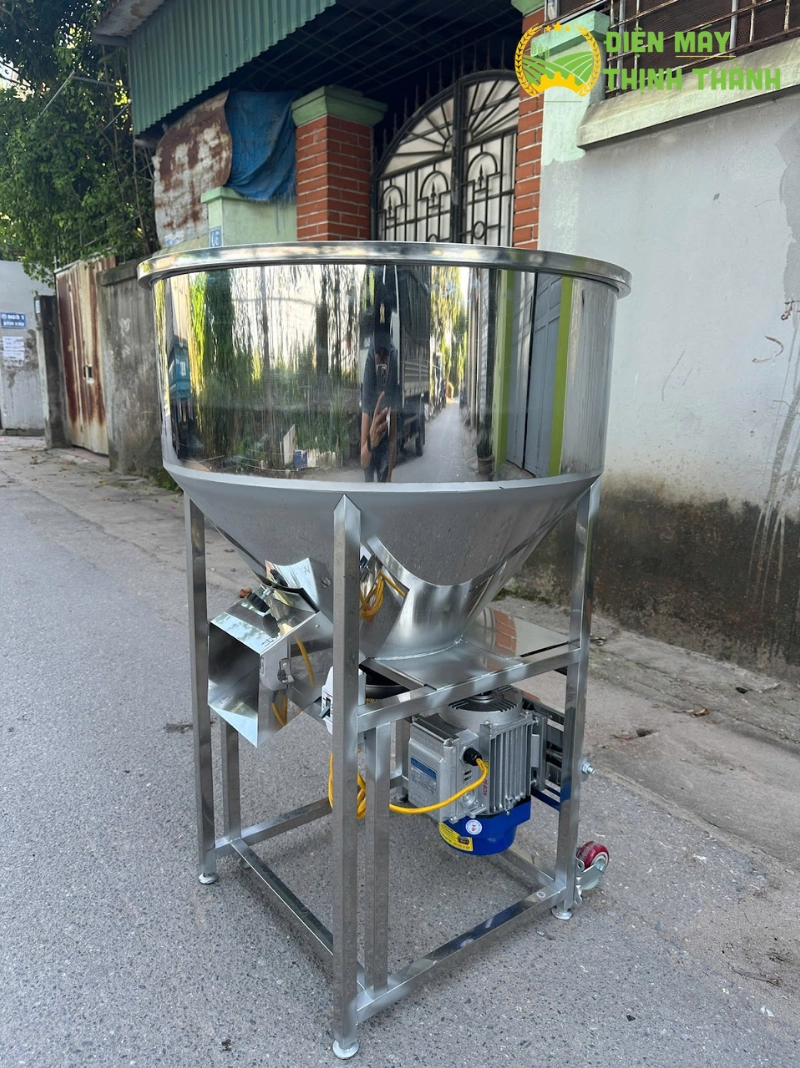 Máy trộn thức ăn chăn nuôi Inox 75kg