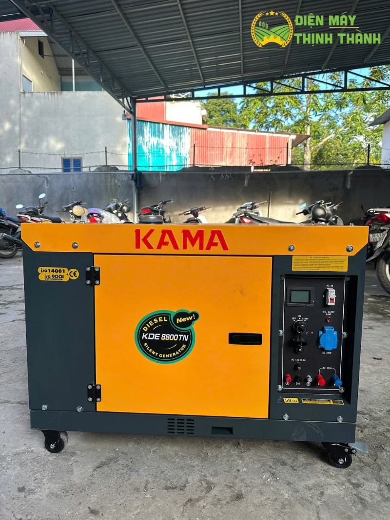 Máy phát điện chạy dầu Kama 8800TN 6Kw chống ồn