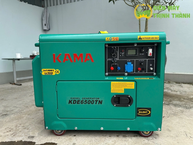 Máy phát điện chạy dầu chống ồn Kama KDE6500TN