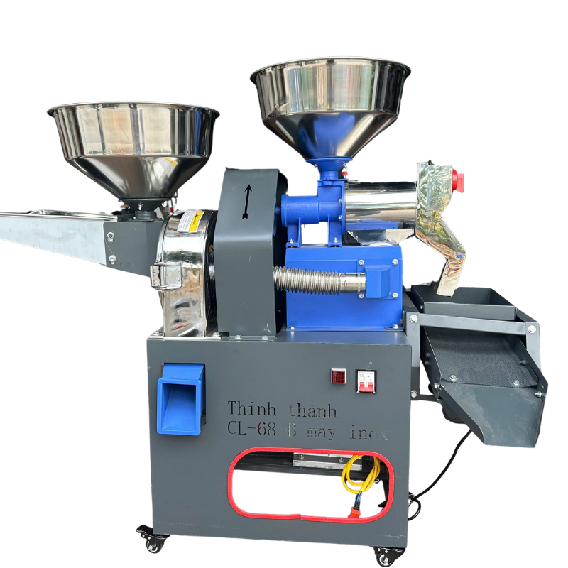 Máy Xát Gạo 3 Chức Năng Thịnh Thành CL68 2 Đầu Inox